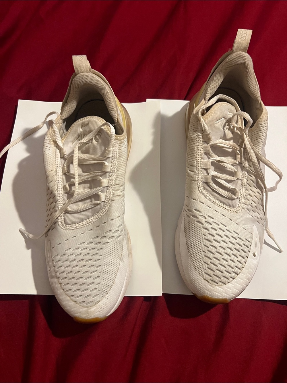 Nike Air white  Athletic Sneakers - Minimal Design